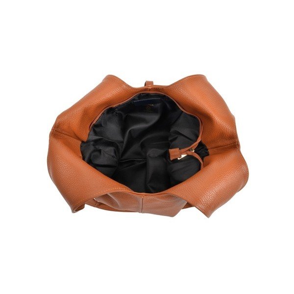 Кафява кожена чанта в цвят коняк Paredo Cognac - Roberta M-image-1