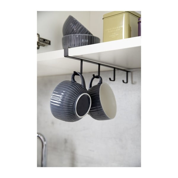 Черна закачалка за 4 чаши под рафта - Wenko-image-3