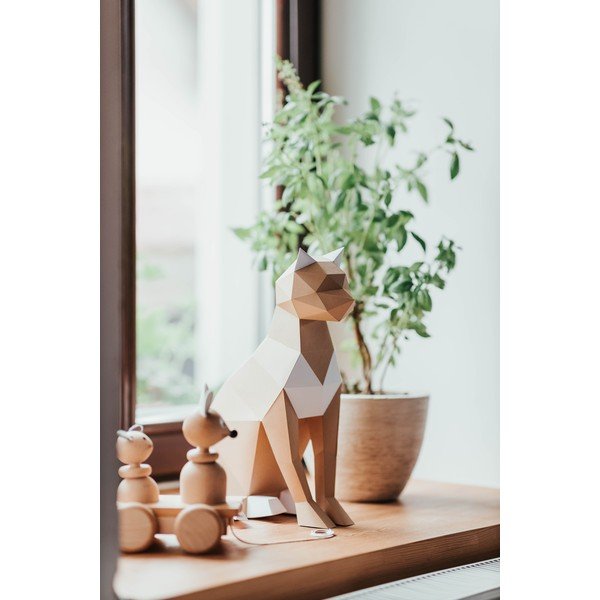 Творчески комплект за сгъване на хартия Brown Cat - Papertime-image-1