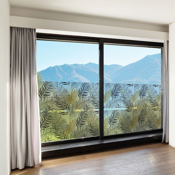 Стикер за прозорец 200x40 cm Classy Palm Leaves - Ambiance-image-1