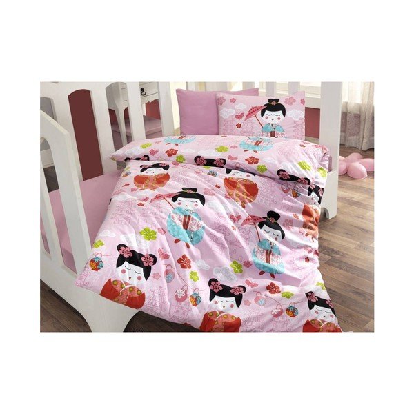 Dětské povlečení s prostěradlem Kucuk, 100 x 150 cm