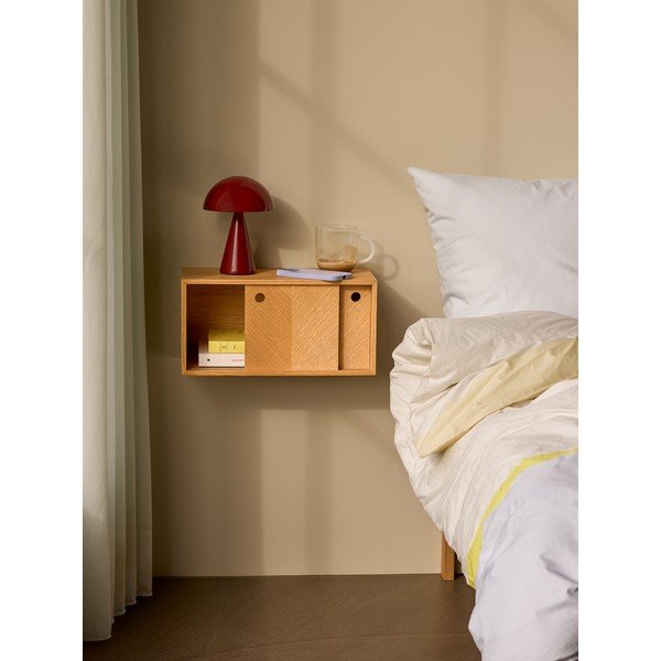 Стенен рафт от дъб Херингбон - Hübsch-image-4