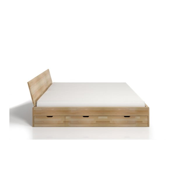 Dvoulůžková postel z bukového dřeva se zásuvkou SKANDICA Vestre Maxi, 160 x 200 cm-image-3
