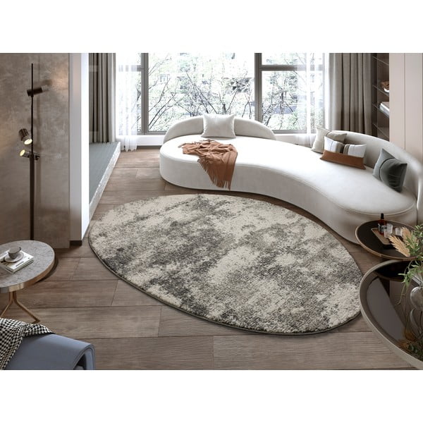 Сив овален килим , 160 x 230 cm Niamey - Universal-image-2