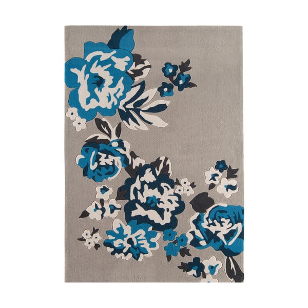 Koberec Asiatic Carpets Harlequin Flora Blue, 120x170 cm