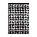 Черно-бял килим за открито Houndstooth, 150 x 240 cm - Green Decore