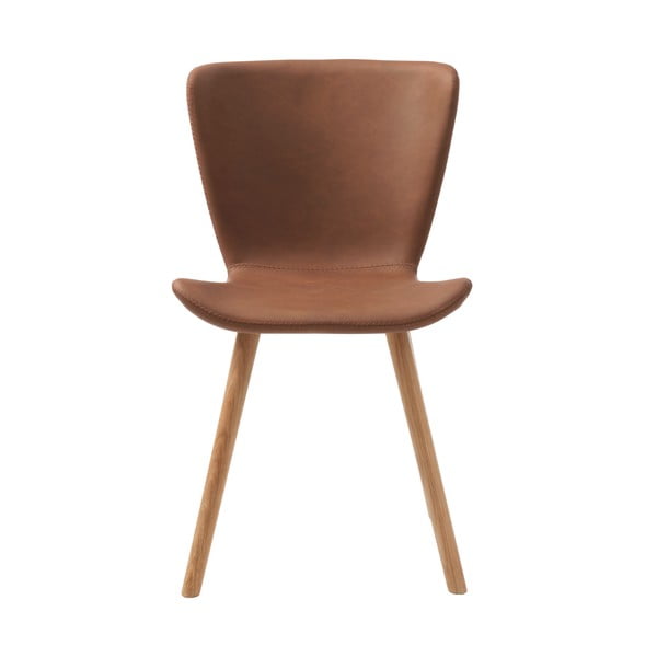 Кафяв трапезен стол от имитация на кожа Teslin – Unique Furniture-image-3