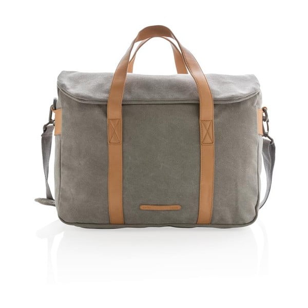 Сива платнена чанта за лаптоп 15,6'' XD Collection, 16 л - XD Collection-image-1