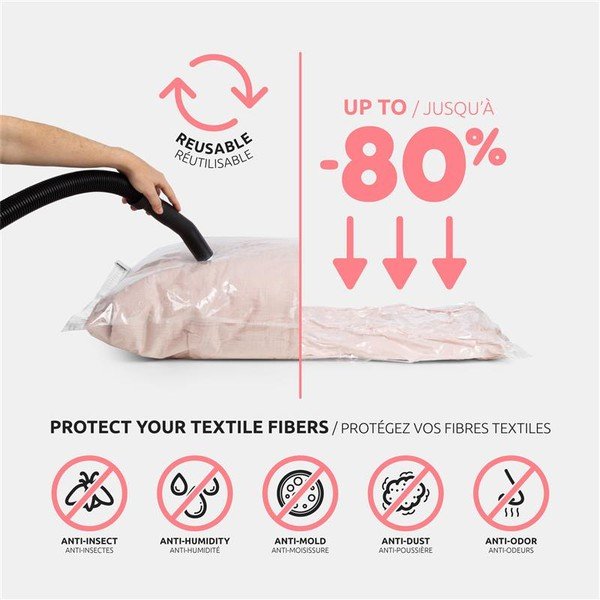 Вакуумни торбички в комплект от 2 броя Premium Valve S – Compactor-image-1