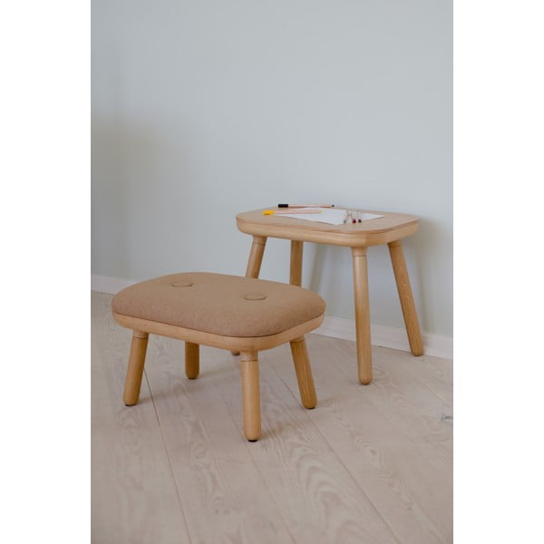 Стол в светлокафяв и естествен цвят Paff Low – UMAGE-image-4