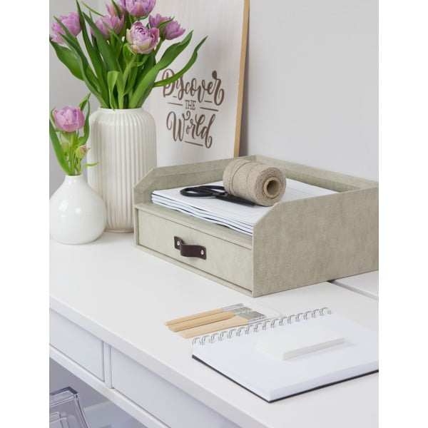 Картонен органайзер за докумнети с чекмедже Walter – Bigso Box of Sweden-image-2