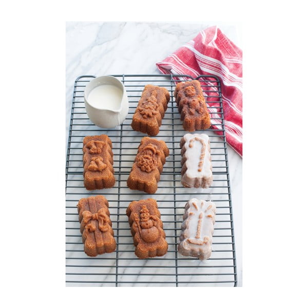 8 форма за бисквити с къс хляб в сребрист коледен цвят, 1,4 л - Nordic Ware-image-2