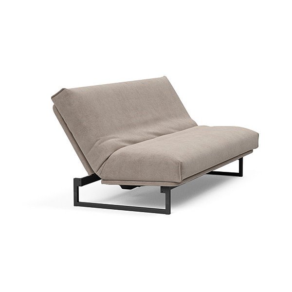 Бежов велурен разтегателен диван Nordic, 140 cm Fraction - Innovation-image-3