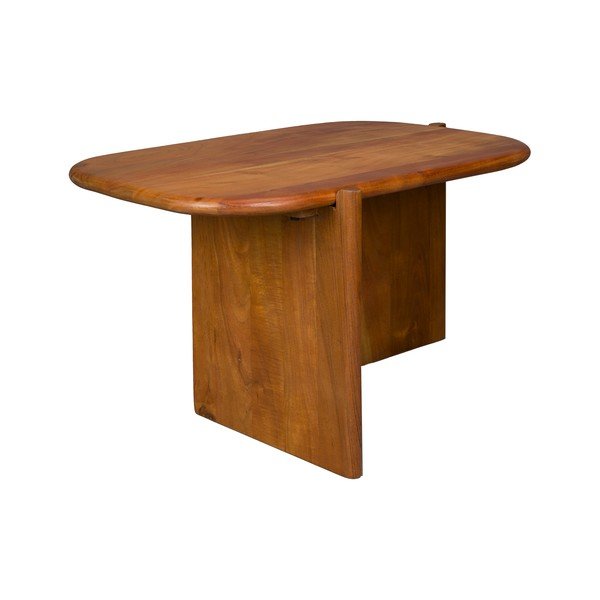 Масичка за кафе от масивна акация в естествен цвят 50x75 cm Feller – Dutchbone-image-2