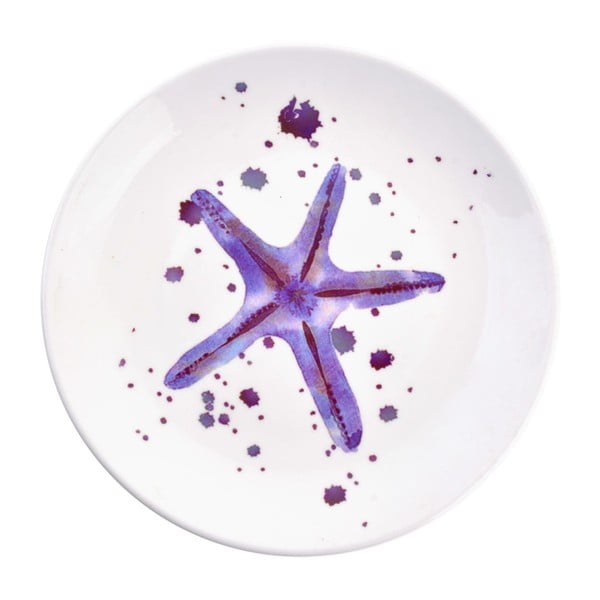Декоративна керамична чиния Clayre & Eef Морска звезда, ⌀ 20 cm - Clayre & Eef