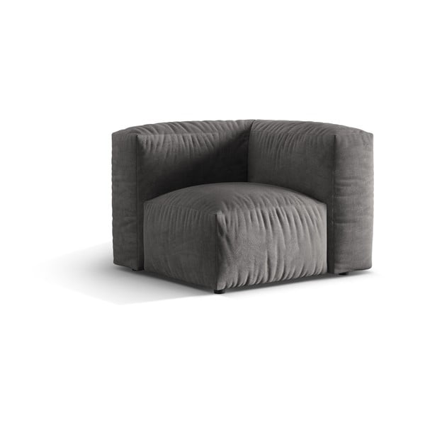 Сив кадифен модул за диван (променлив) Martina – Micadoni -image-1