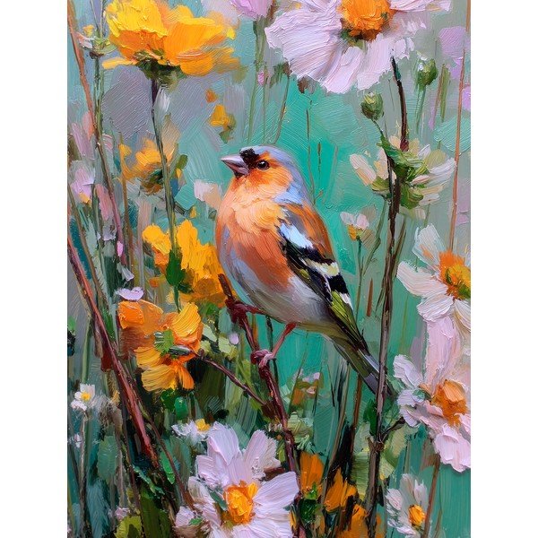 Печатна картина с включена рамка 60x80 cm Fringilla – Styler