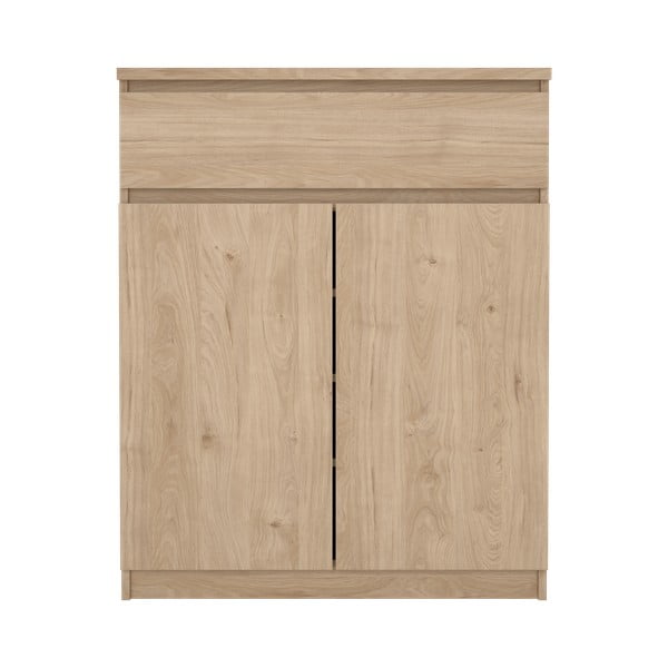 Скрин от дъбов декор в естествен цвят 80x100x40 cm Naia – Tvilum