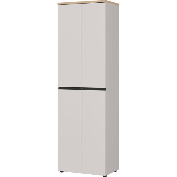 Сиво-бежов/в светло естествен цвят гардероб 59x194x41 cm Cormano – Germania