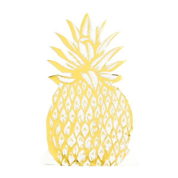 Dekorativní ubrousek ve tvaru ananasu, 12 ks