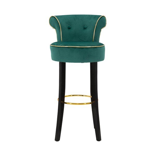 Бар стол от кремаво кадифе 96 cm Luxy - Mauro Ferretti-image-1