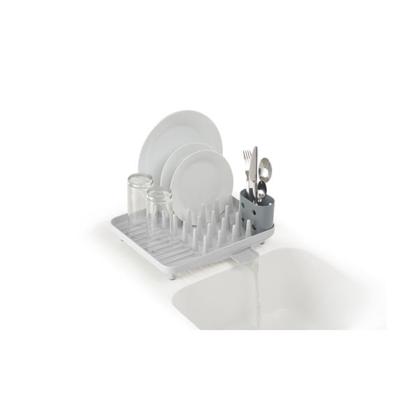 Светлосива пластмасова тавичка за оттичане 33,5x31,5 cm Duo – Joseph Joseph-image-3