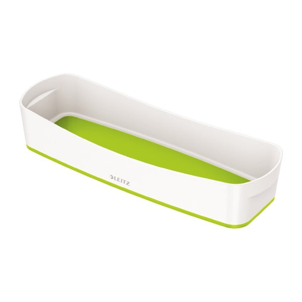 Бяло-зелен пластмасов органайзер за канцеларски материали MyBox - Leitz