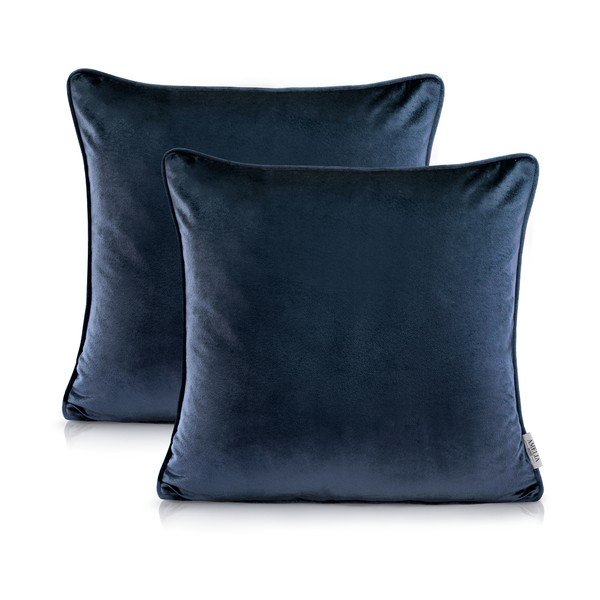 Комплект от 2 калъфки за възглавници Nancy Darkblue, 45 x 45 cm - AmeliaHome-image-2