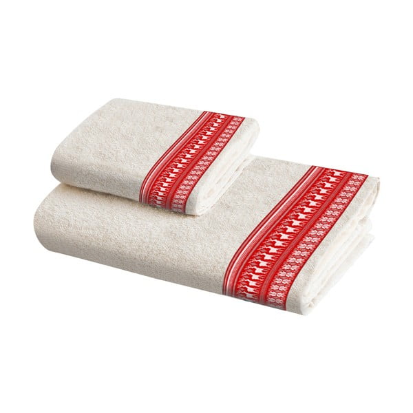 Комплект от 2 памучни кърпи Scandi Deer - Crido Consulting