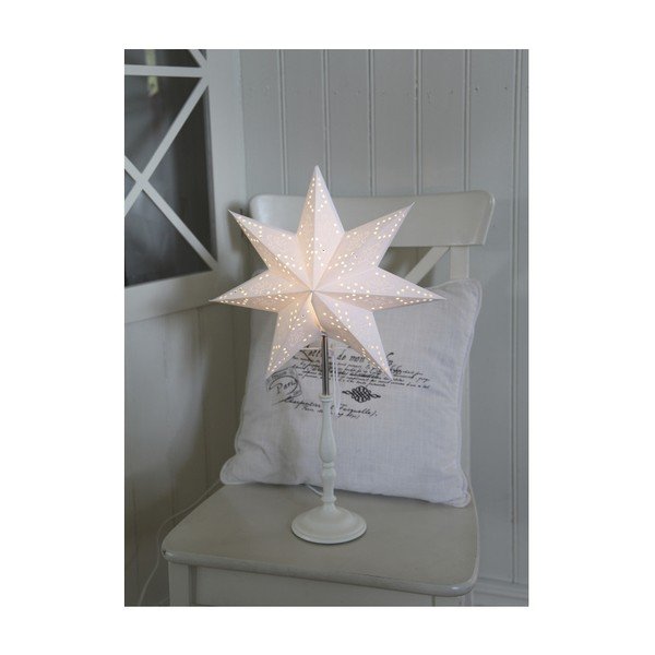 Bílá svítící hvězda se stojanem Best Season Romantic Star, 55 cm-image-1