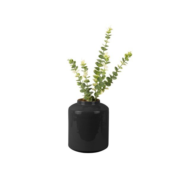 Голяма ваза от черен емайл, височина 23 cm - PT LIVING-image-1