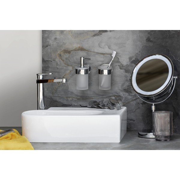 Стенна поставка с чаша за четки за зъби Maribor - Wenko-image-1