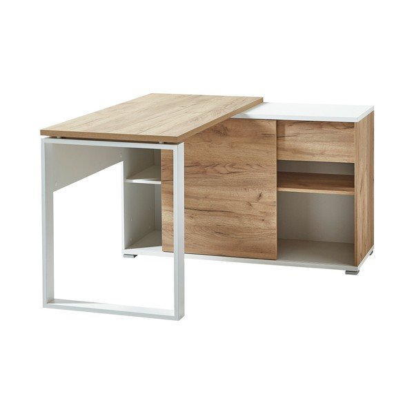 Работна маса от дъб 120x117 cm Lioni - Germania-image-3