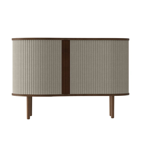 Кафяво-бежов нисък скрин в дъбов декор с плъзгащи се врати 100x67 cm Audacious - UMAGE-image-3