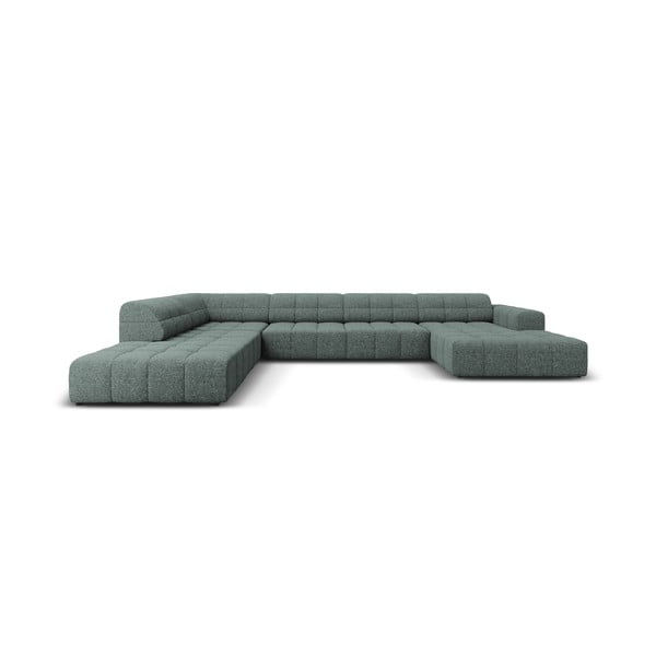 Тюркоазен ъглов диван (ляв ъгъл/U) Chicago - Cosmopolitan Design