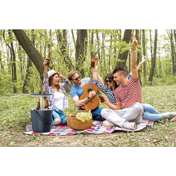 Пластмасова градинска маса с тавичка за лед ø 38 cm Go – Keter-image-4