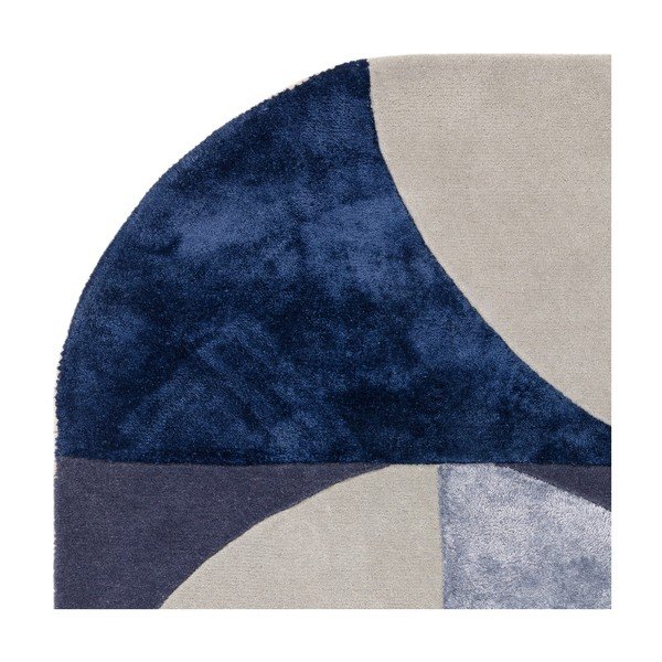 Тъмносин вълнен килим 160x230 cm Indigo - Asiatic Carpets-image-4