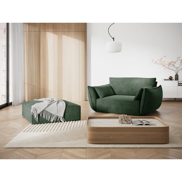 Тъмнозелен фотьойл Vanda - Mazzini Sofas-image-1