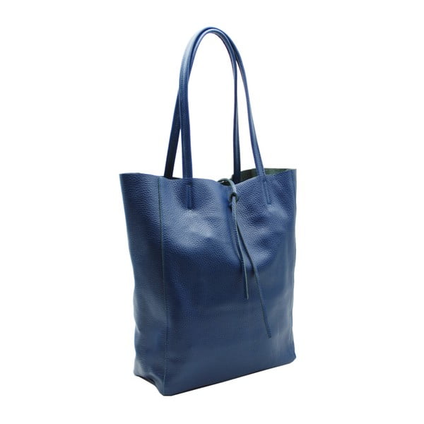 Modrá kabelka z pravé kůže Andrea Cardone Borse Donna