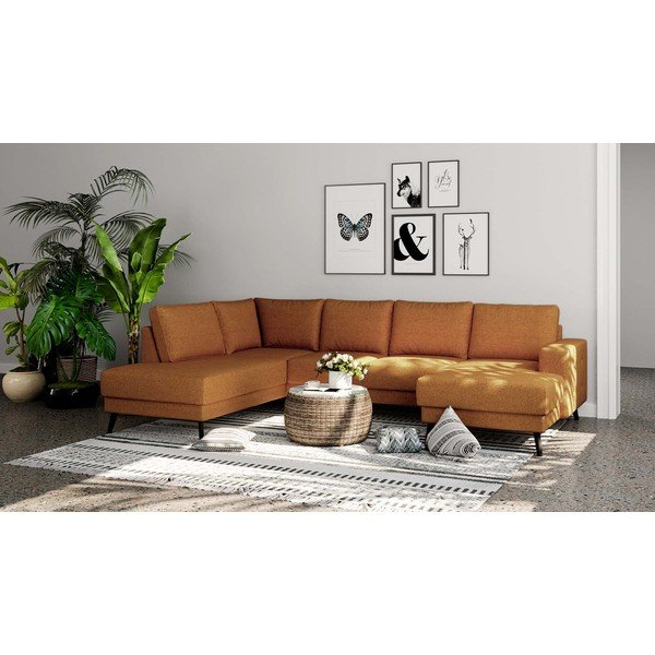 Оранжев ъглов диван (ляв ъгъл) Fynn - Ghado-image-1
