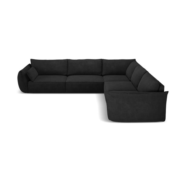 Тъмносив ъглов диван (променлив) Vanda - Mazzini Sofas