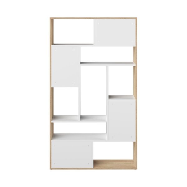 Бяла етажерка за книги в дъб 91x163 cm Seoul - TemaHome-image-4