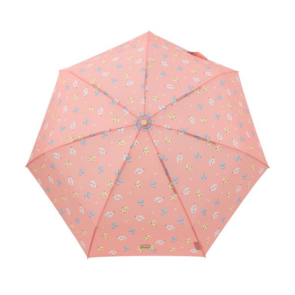 Кораловочервен сгъваем чадър Rayo - Mr. Wonderful