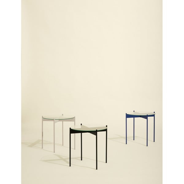 Кръгла странична масичка със стъклен плот ø 45 cm Beam – Hübsch-image-1