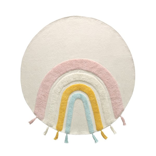 Бежово бебешко килимче с високо съдържание на памук, ø 100 cm Thaide - Kave Home