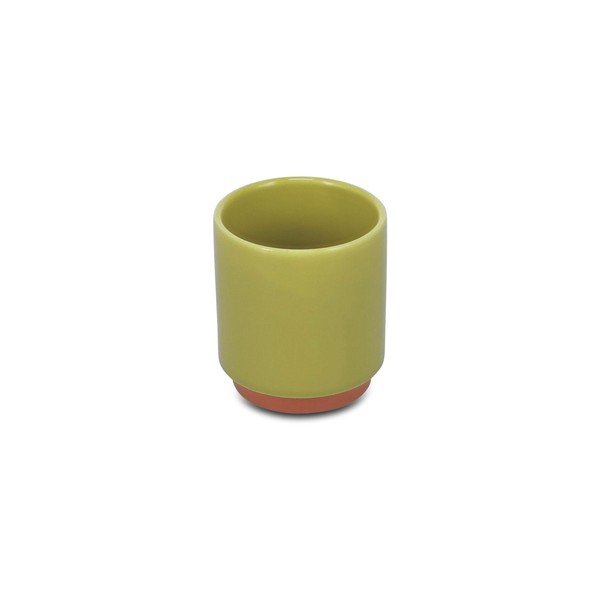 Зелена/оранжева глинена чаша 270 ml Duo – ONA-image-3