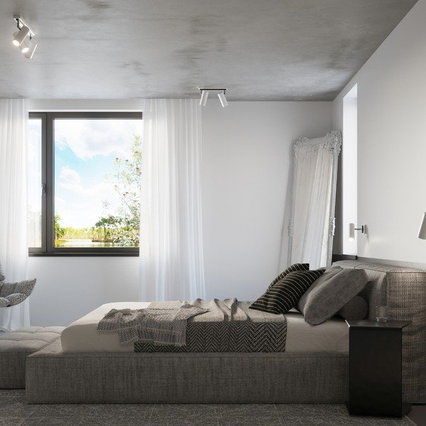 Бял прожектор 8x8 cm Mira – Sollux-image-4