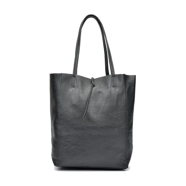 Черна кожена чанта Patula - Sofia Cardoni