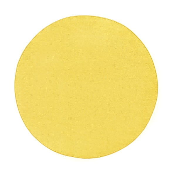 Жълт кръгъл килим ø 133 cm Fancy – Hanse Home