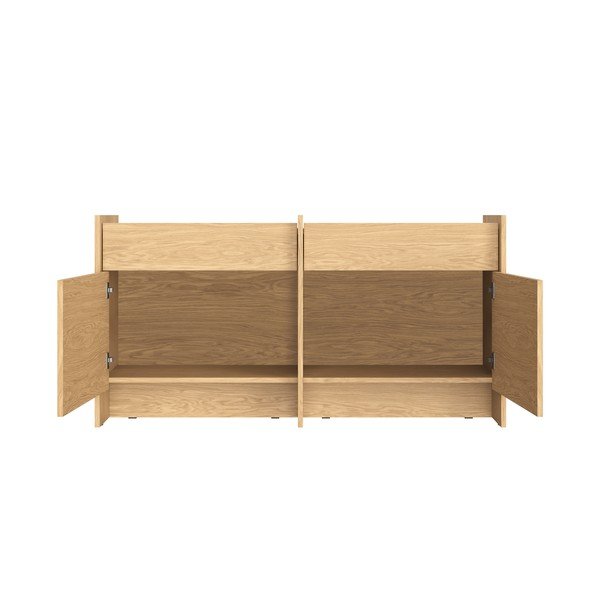 Скрин от декор от дъб  в естествен цвят 146x76x51 cm Hido – noo.ma-image-3